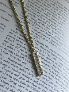 Baguette Bar Necklace