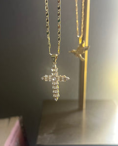 Baguette Cross Necklace