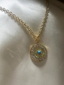 Kylah Medallion Rolo Necklace