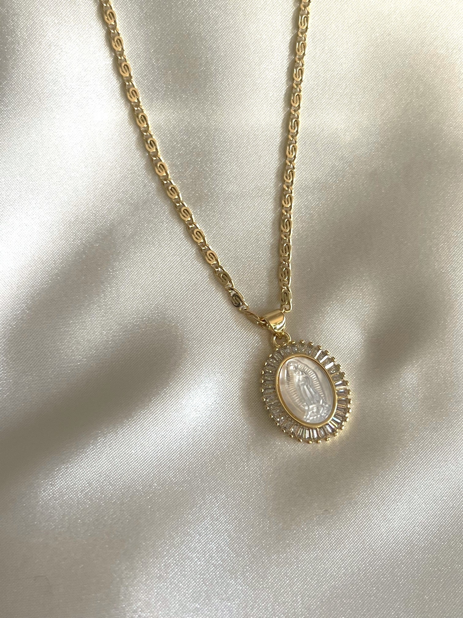 Pearl Shell Lady Guadalupe Necklace