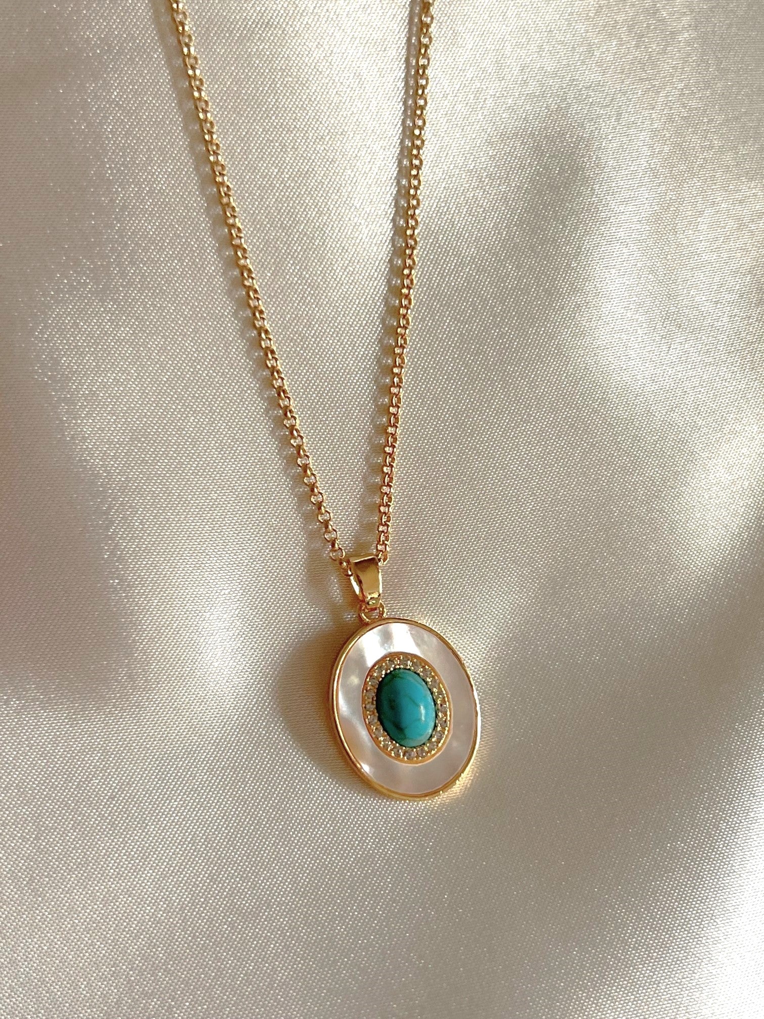 Ryah Turquoise Rolo Necklace