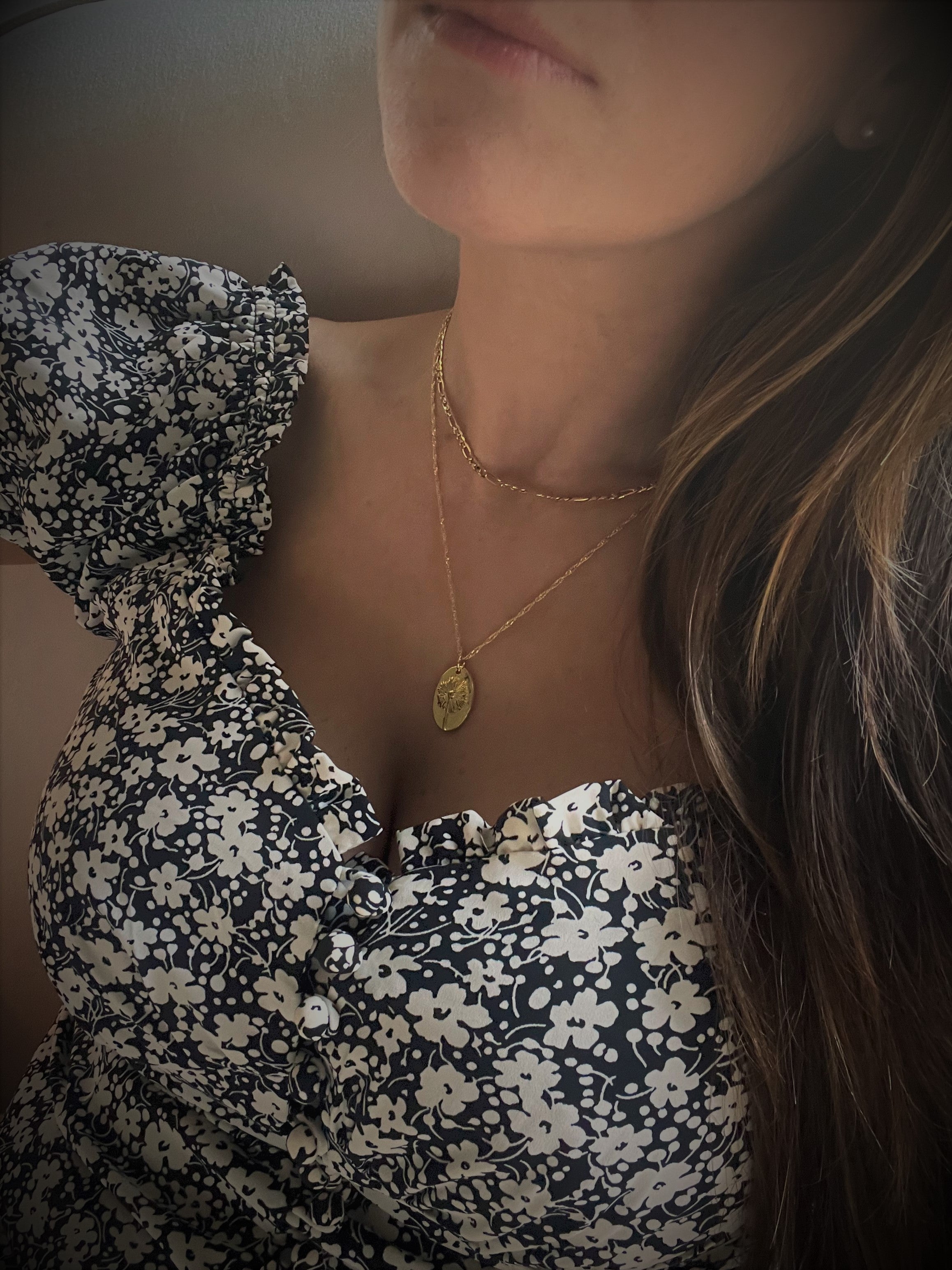 Dandelion Tag Necklace