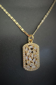 Glamour Tag Necklace